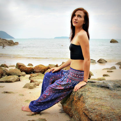 National Style Nepal Dot Seaside Loose Wide-Legged Casual Pants Fitness Exercise Yoga Lantern Pants Women 2