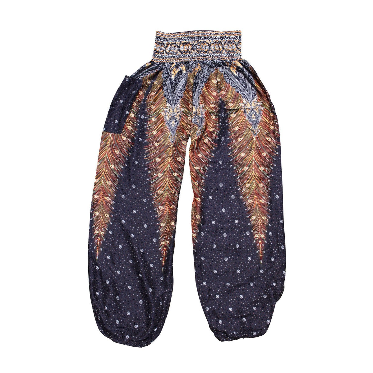 National Style Nepal Dot Seaside Loose Wide-Legged Casual Pants Fitness Exercise Yoga Lantern Pants Women 2