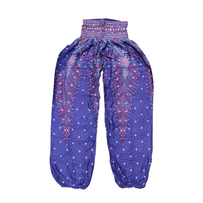 National Style Nepal Dot Seaside Loose Wide-Legged Casual Pants Fitness Exercise Yoga Lantern Pants Women 2