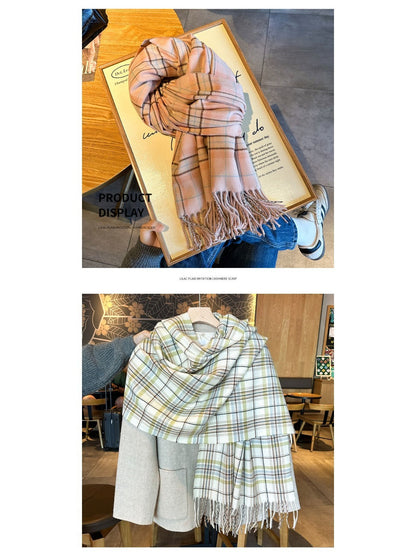 Scarvii -  Scarf with Color-Block Fringe