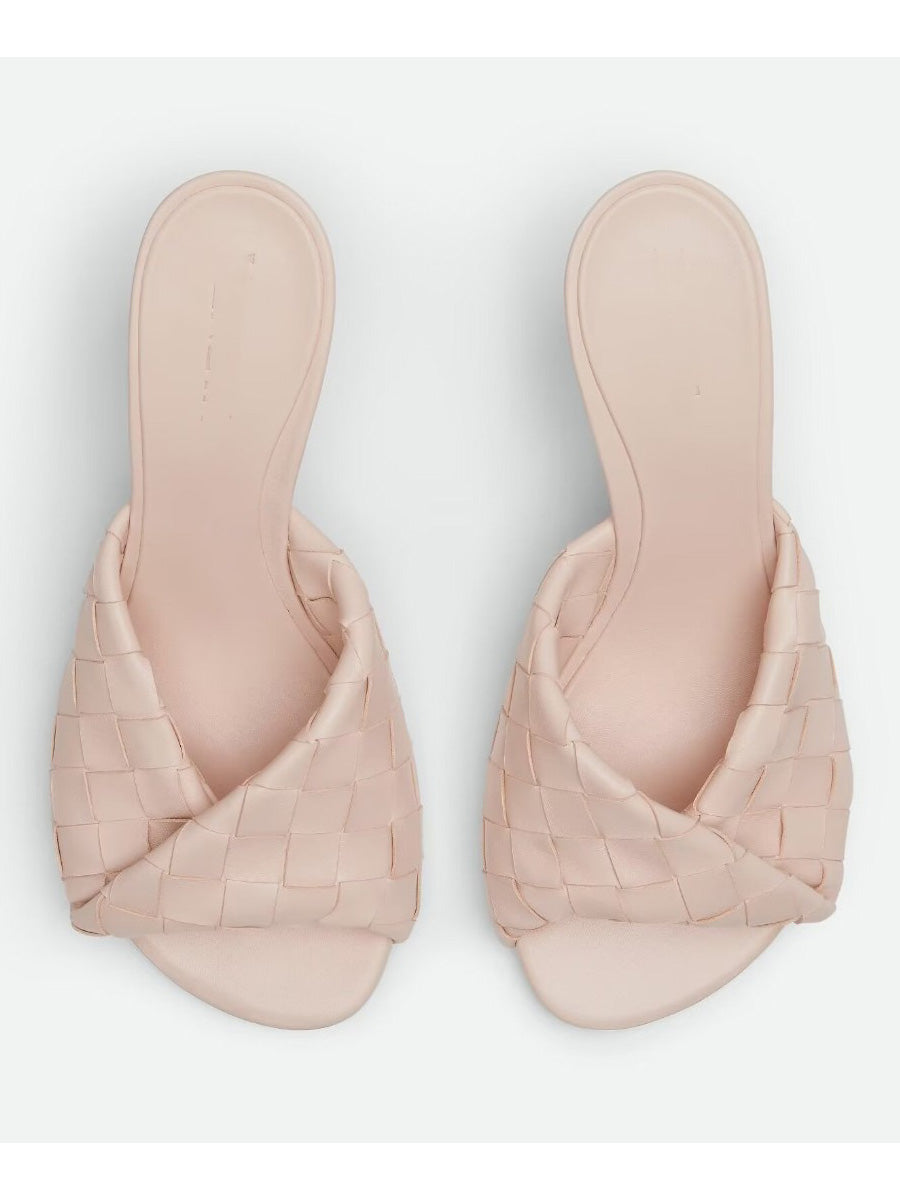 Rosalind Leather Woven Round-Toe Sandals