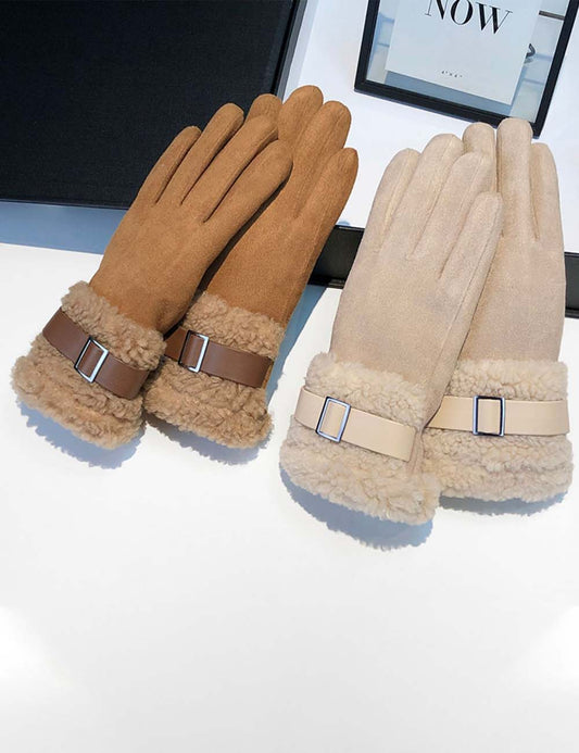 Winter Touch Screen Thermal Suede Gloves