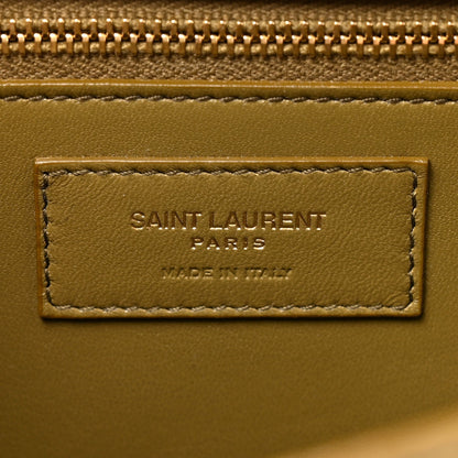 Ostrich Carre Satchel Green