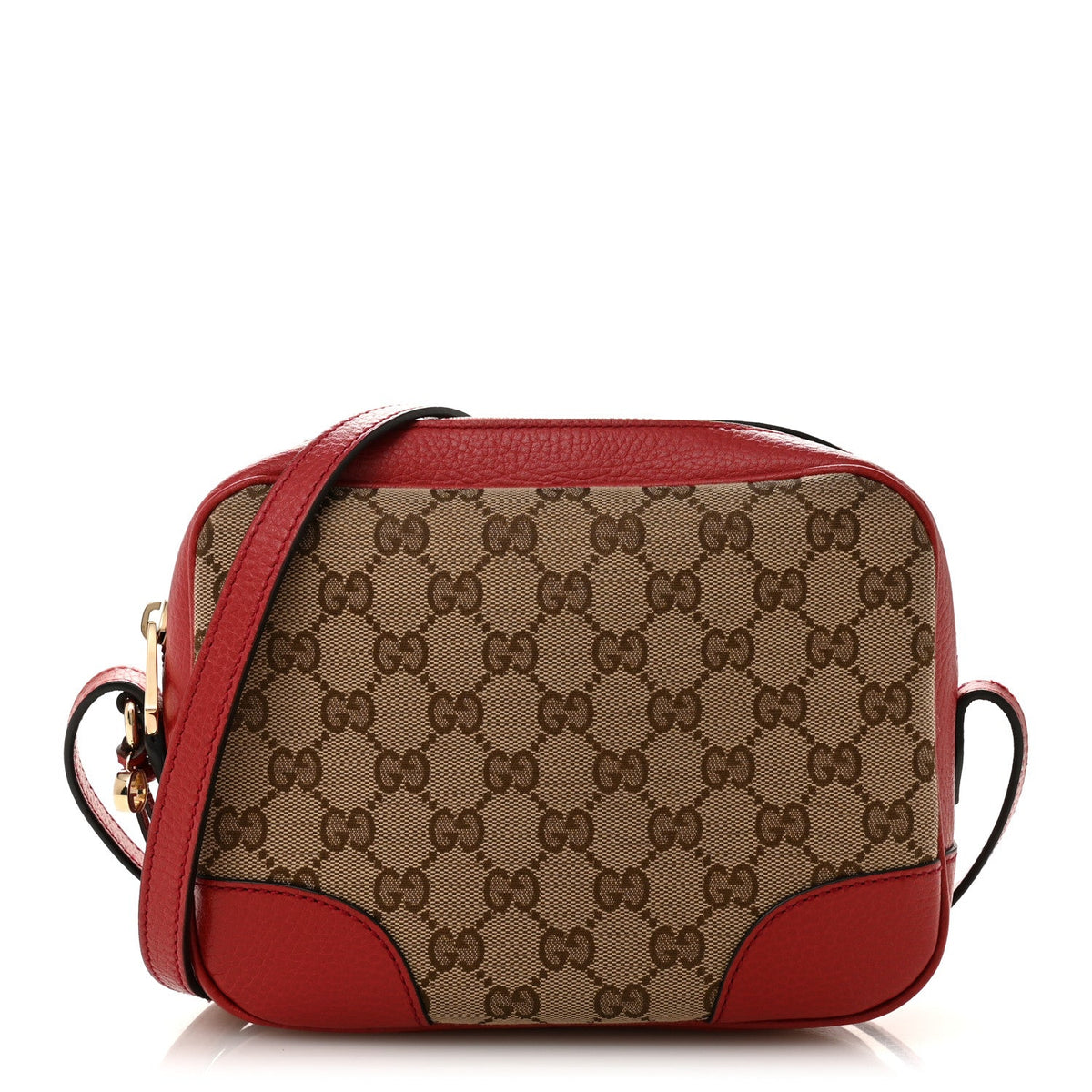 Monogram Mini Bree Messenger Bag Red