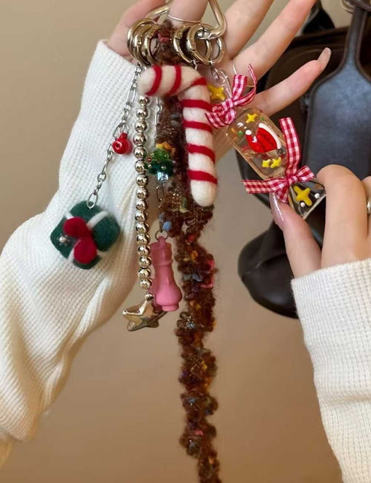 Cute Candy Pendant Beaded Tassel Bag Charm