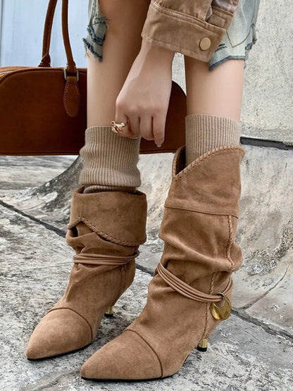 Abrianna Ruched Ankle Boots