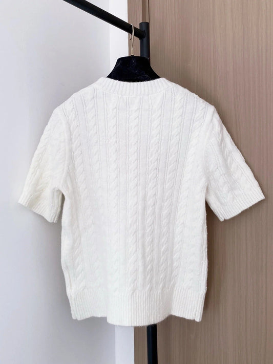 MIUMIU SHORT-SLEEVE SWEATER STYLE 699