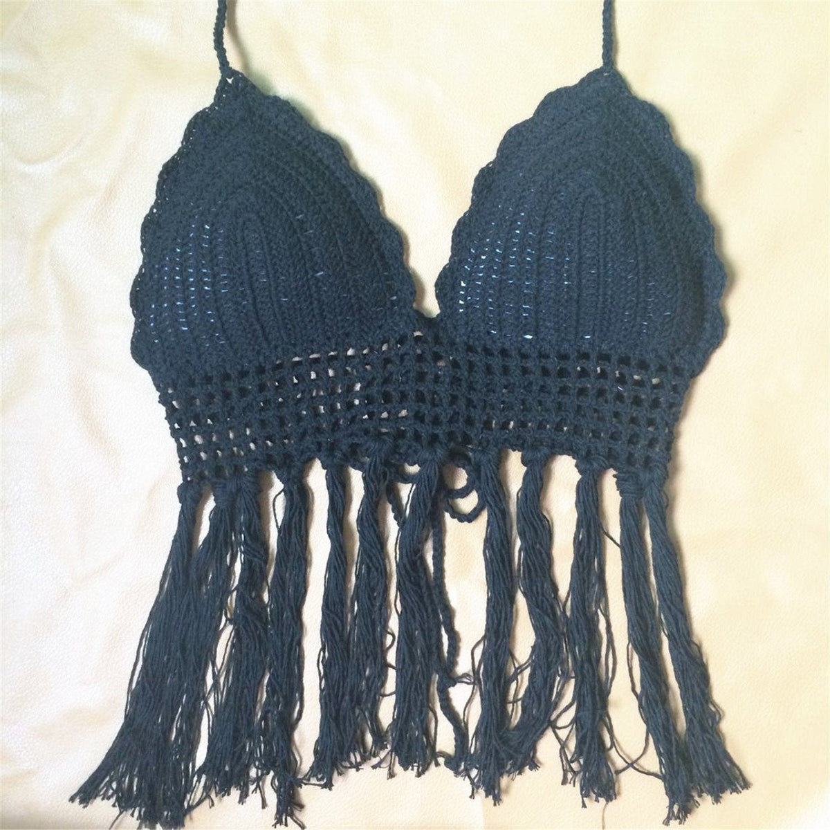 New Style Swimsuit Knitted Tassel Sexy Bikini