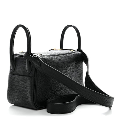 Taurillon Clemence Mini Lindy 20 Black