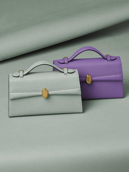 Julien Violet Bag In Leather