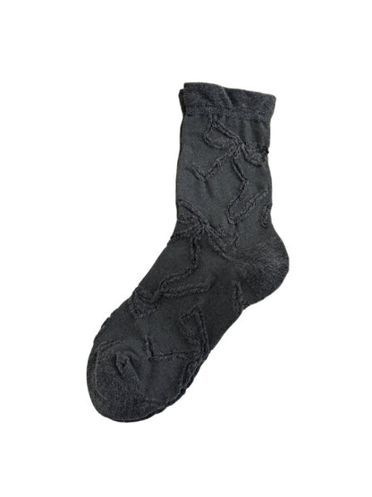 Rufia - Cute Mid-calf Socks with Bow Patterns