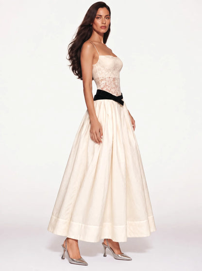 Eloisa Paneled Lace Camisole Maxi Dress
