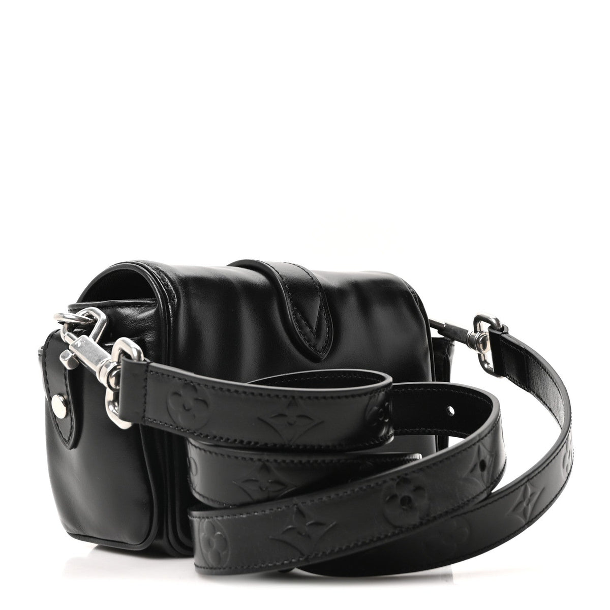 Calfskin Cargo Wearable Wallet Black