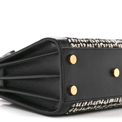 Tweed Houndstooth Nano Sac De Jour Black