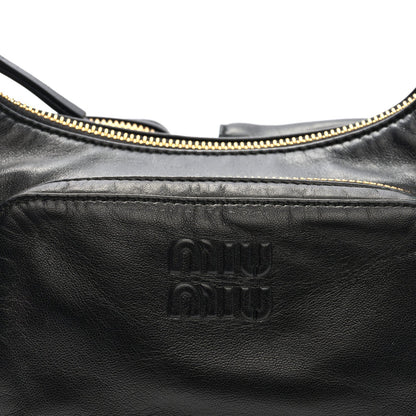 Nappa Multi Pocket Hobo Black