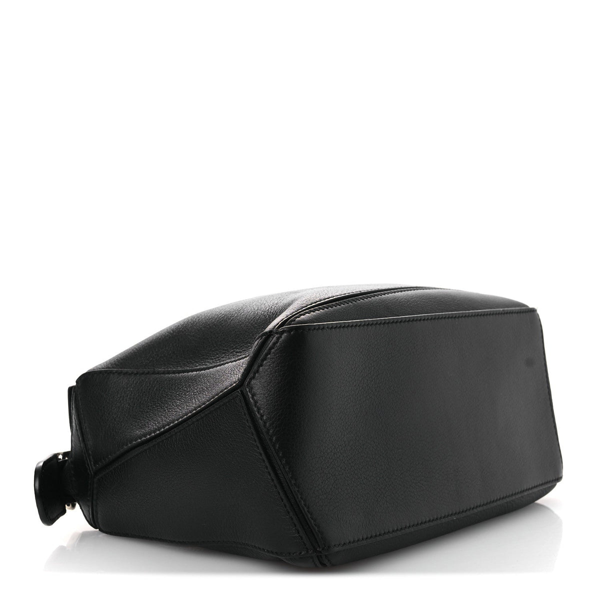 Calfskin Small Puzzle Edge Bag Black