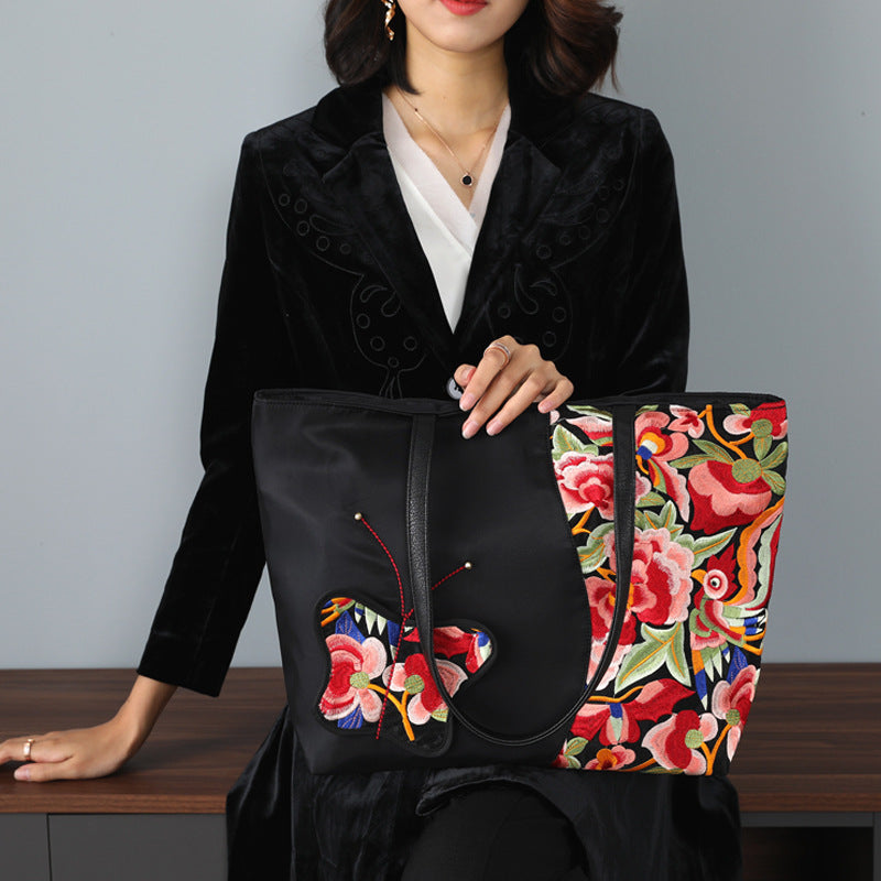 Embroidered Women's Bag Large Capacity Tote Bag