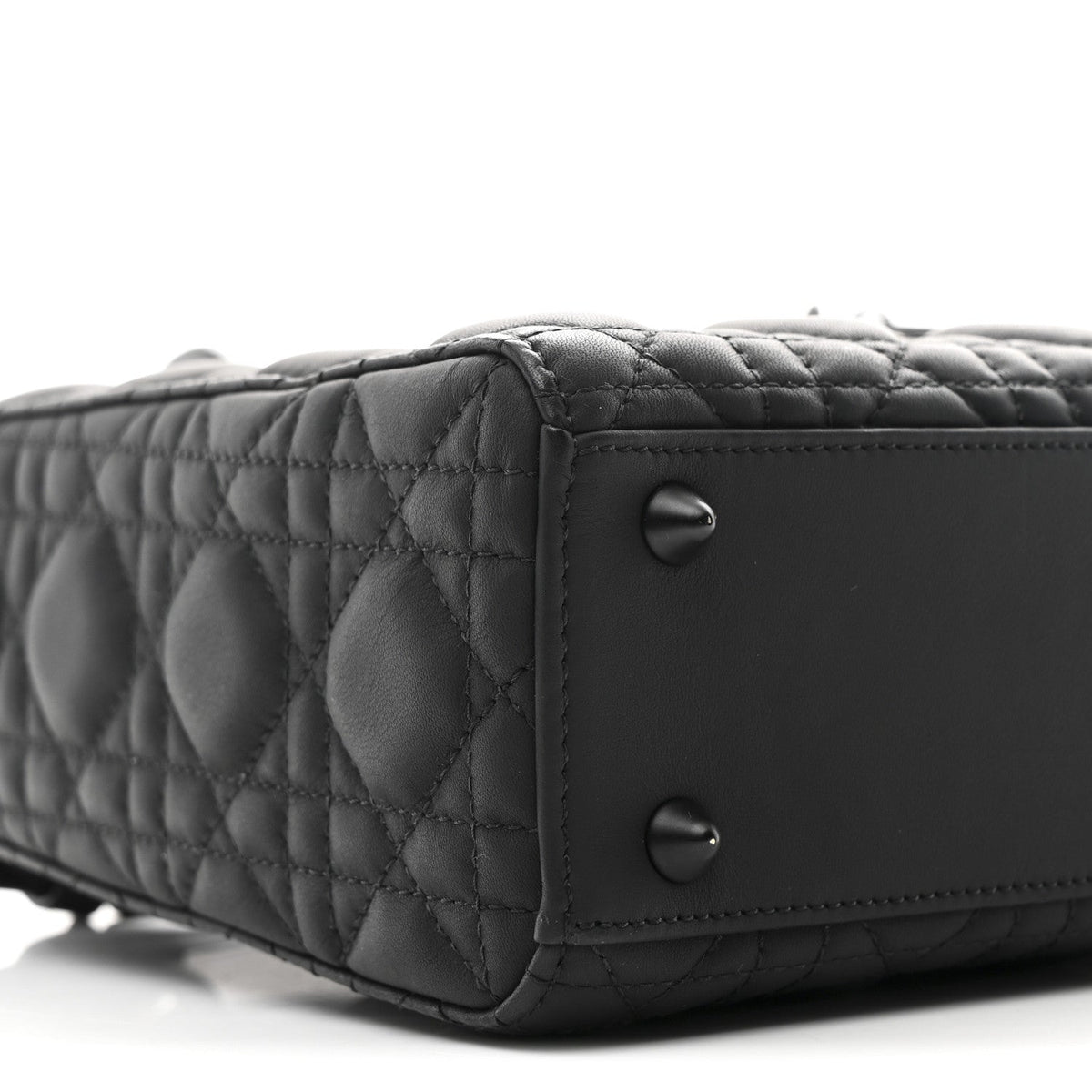 Ultra Matte Calfskin Cannage Small My ABCDior Lady Dior Black
