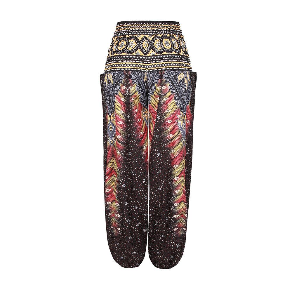 National Style Nepal Dot Seaside Loose Wide-Legged Casual Pants Fitness Exercise Yoga Lantern Pants Women 2