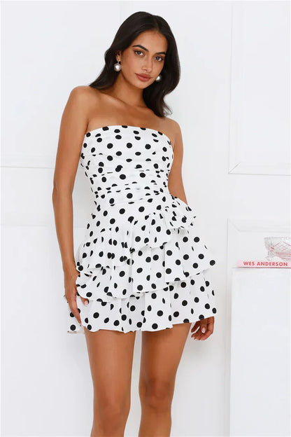Couture Dreams Strapless Mini Dress White