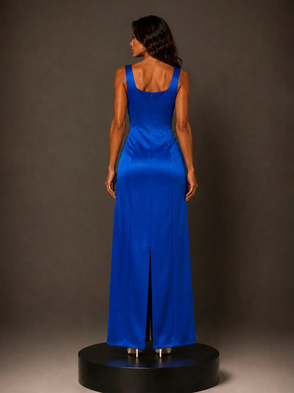 Eloisa Maxi Dress with Embroidered Large Floral Panels