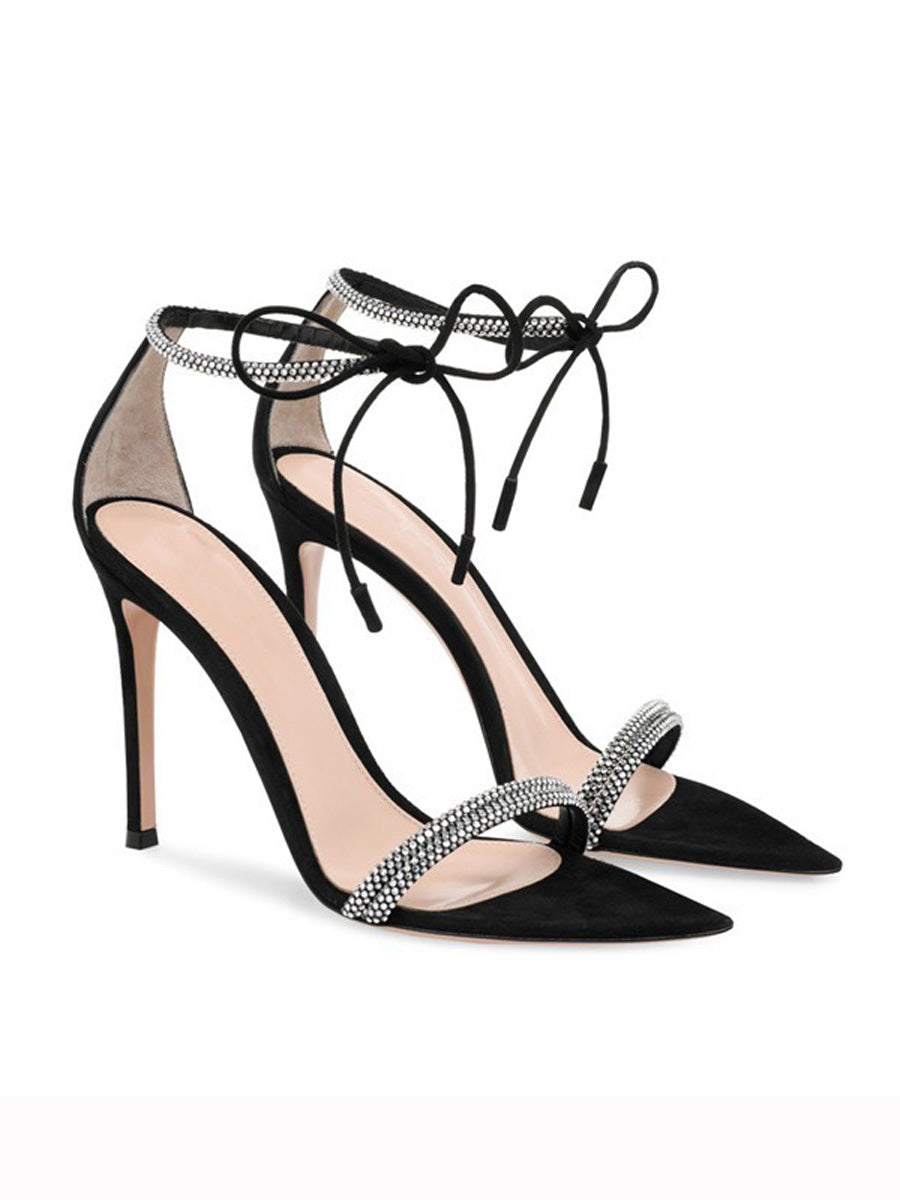 Noelia Pointed-Toe Strappy Sandals