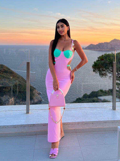 Valentina Maxi Dress In Pink
