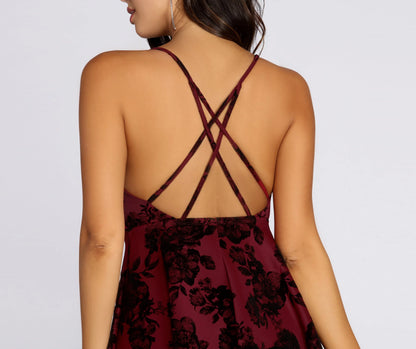 Fall For Floral Skater Dress
