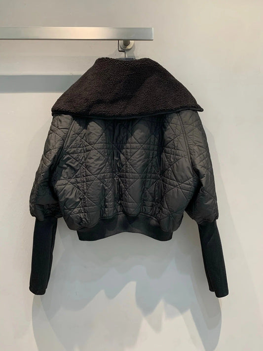 DIOR 25S COTTON SHERPA-COLLAR JACKET 536