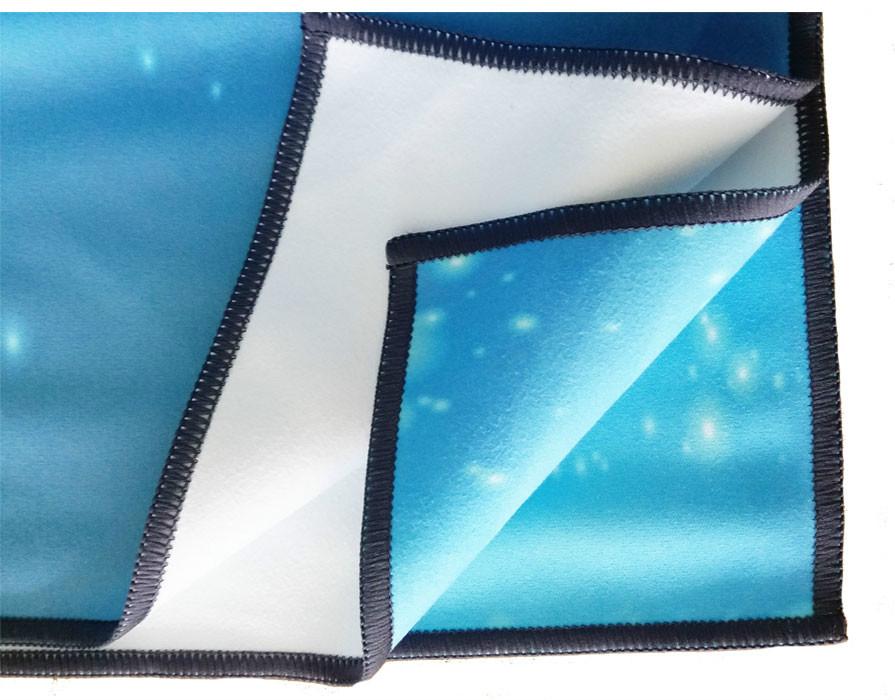 Yoga Position Line Towel Anti-Slip Suede Fitness Towel Thickened Sweat-Absorbent Beginner Machine Wash Portable Yoga Mat