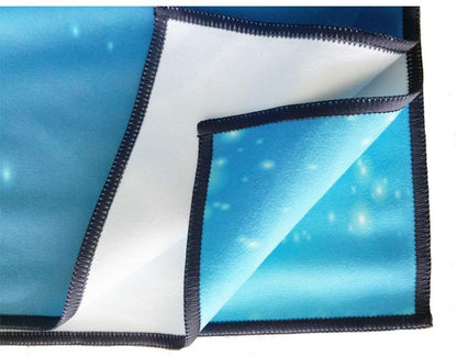 Yoga Position Line Towel Anti-Slip Suede Fitness Towel Thickened Sweat-Absorbent Beginner Machine Wash Portable Yoga Mat