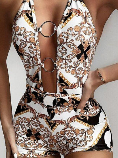 Summer New Sexy Print One-Piece Swimsuit