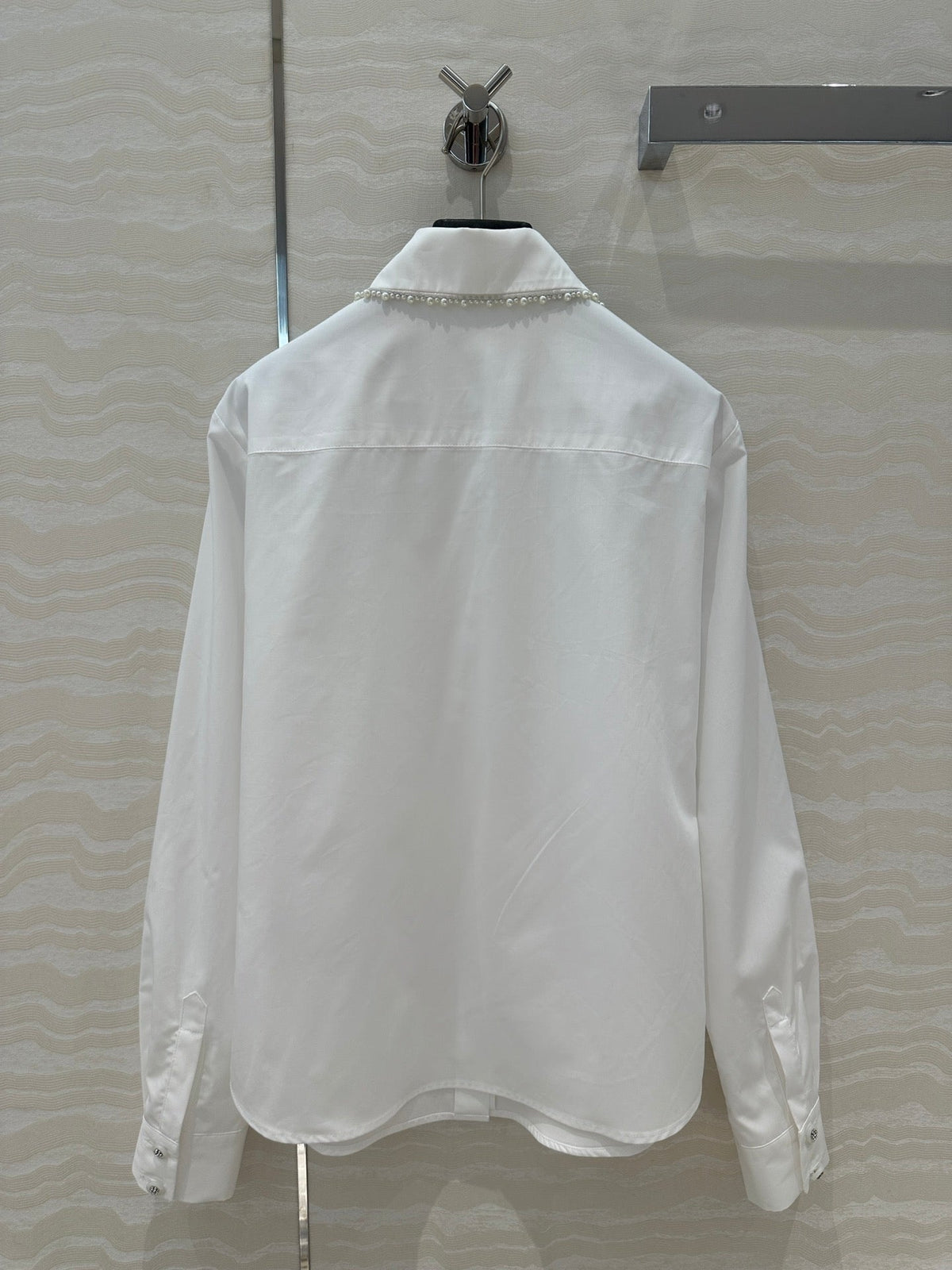 CC Pearl Edge Shirt White Cotton