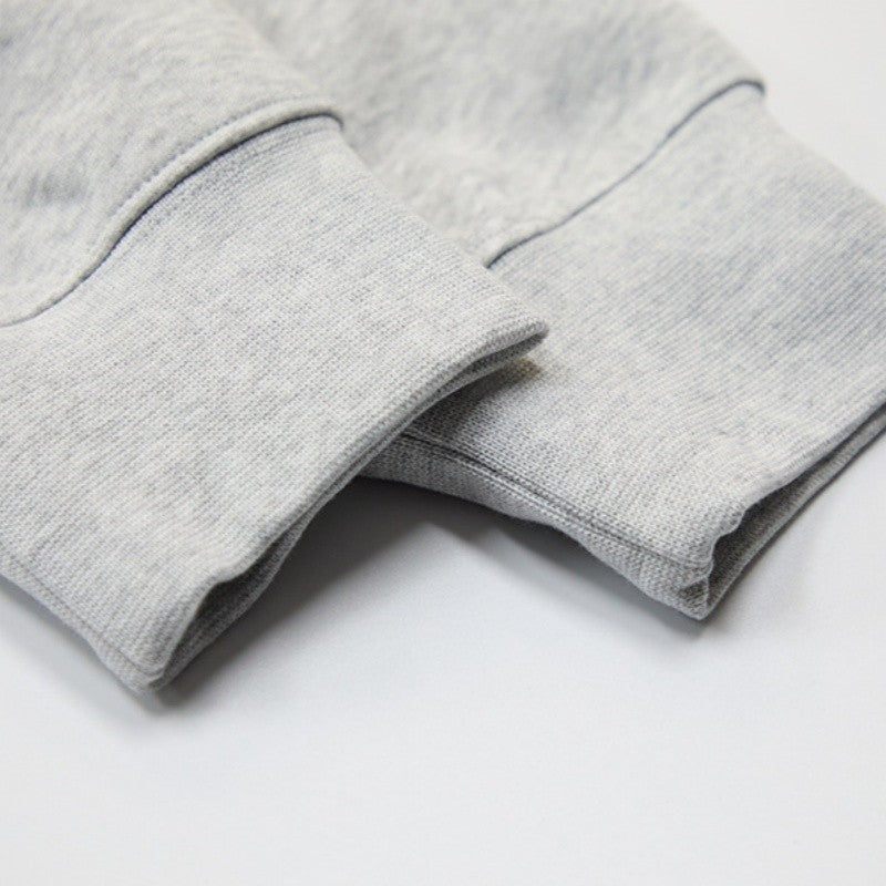 Solid Color Hooded Sweatshirt