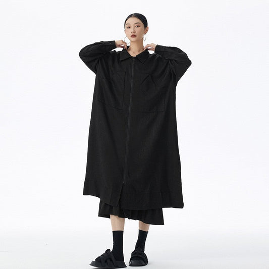 Relaxed-Fit Long Jacket