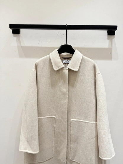 HERMES 25S LONG CASHMERE COAT 154