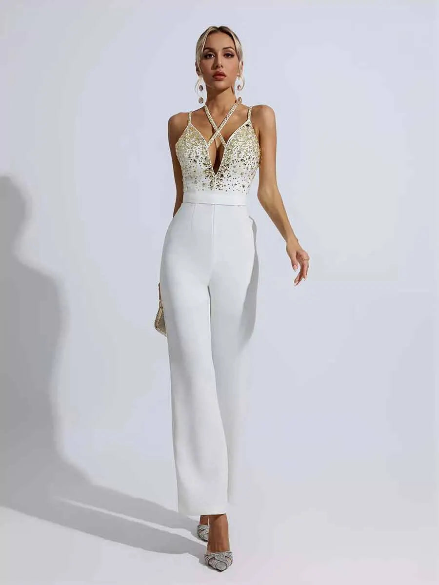 Cecilia Sequin Embellished Jumpsuit
