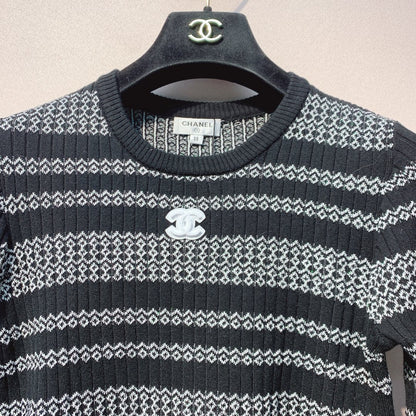CC 25 Striped Sweater Polyester Fabric 296116