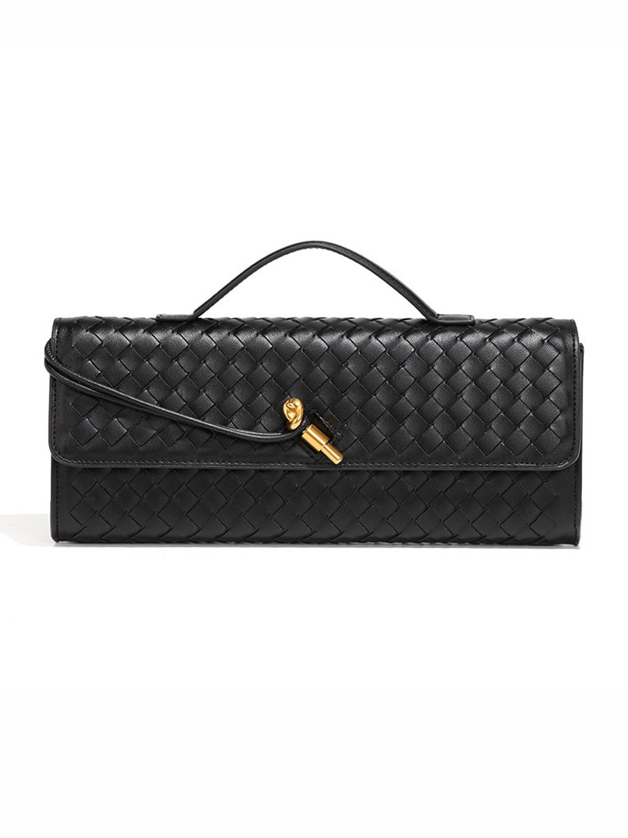 Penelope Woven Baguette Handbag