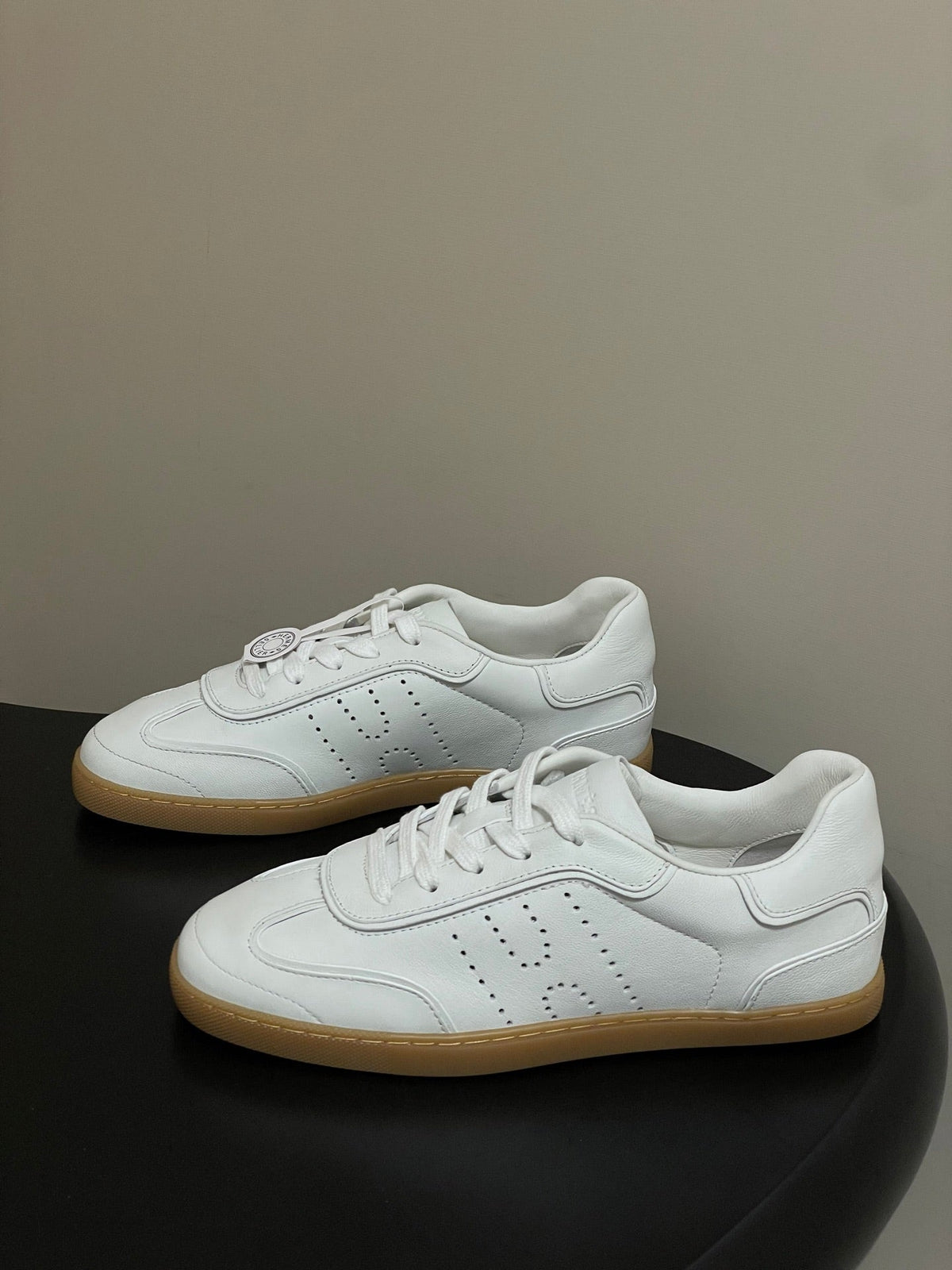 Hermes 26 Match Sneakers White in Calfskin 594340