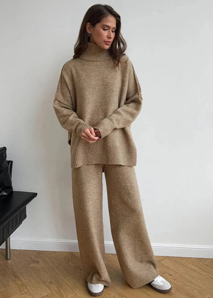 Oversized Knit Sweater and Pants Set in Soft Knit