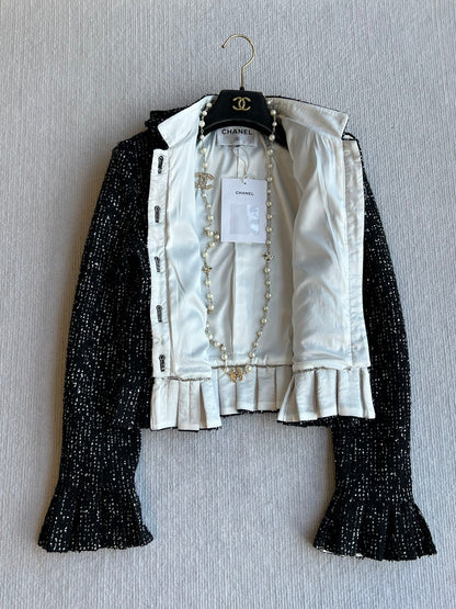 CC 25 Sequined Jacket In Black Tweed 277169