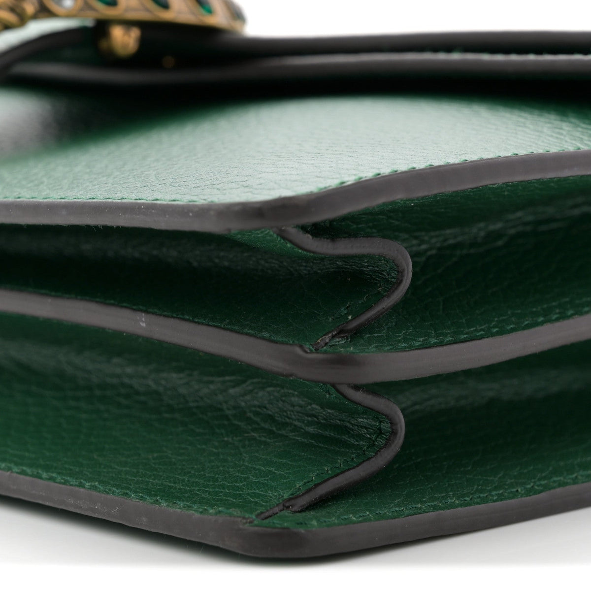 Pebbled Calfskin Small Dionysus Shoulder Bag Emerald