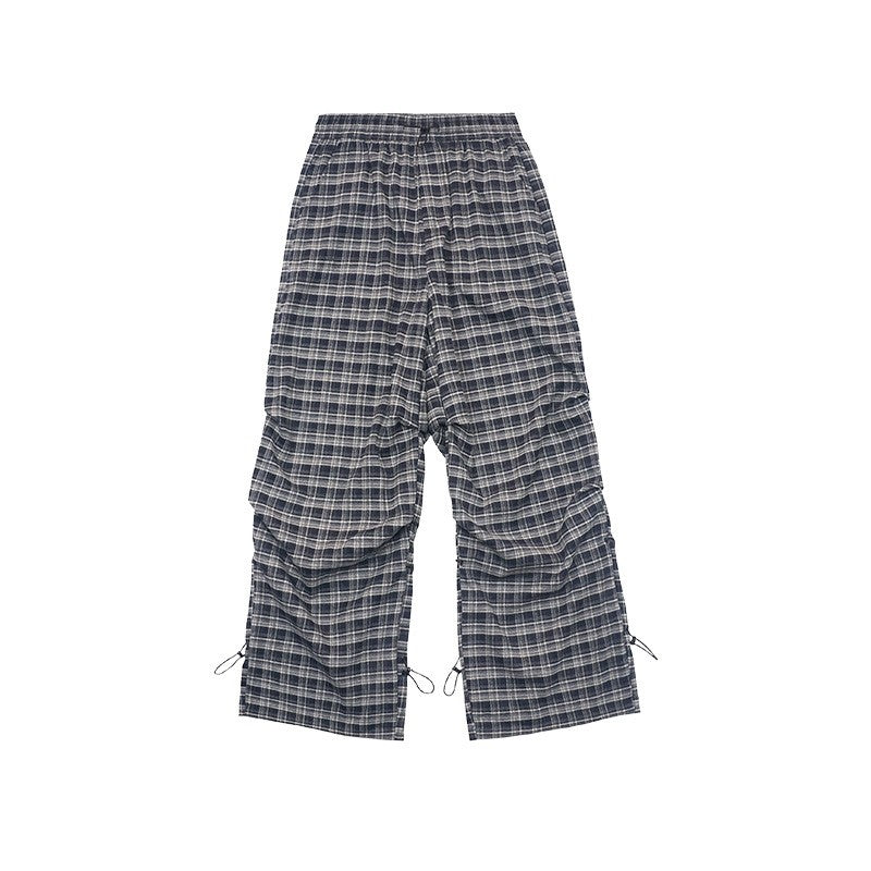 Retro Plaid Cargo Pants