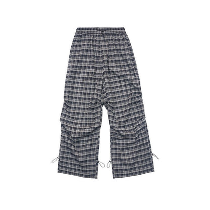 Retro Plaid Cargo Pants