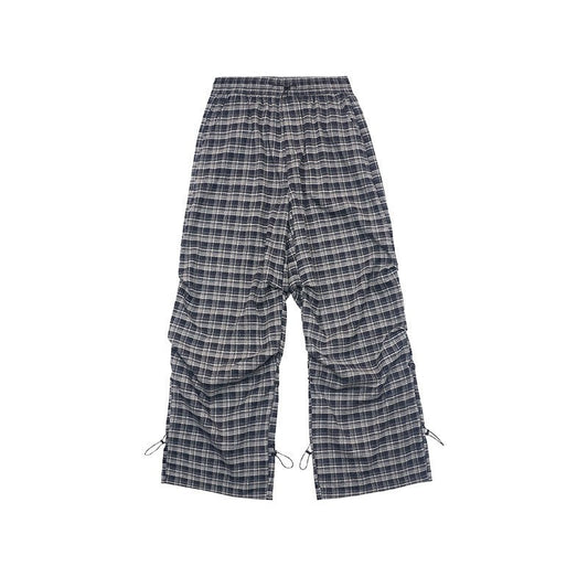 Retro Plaid Cargo Pants