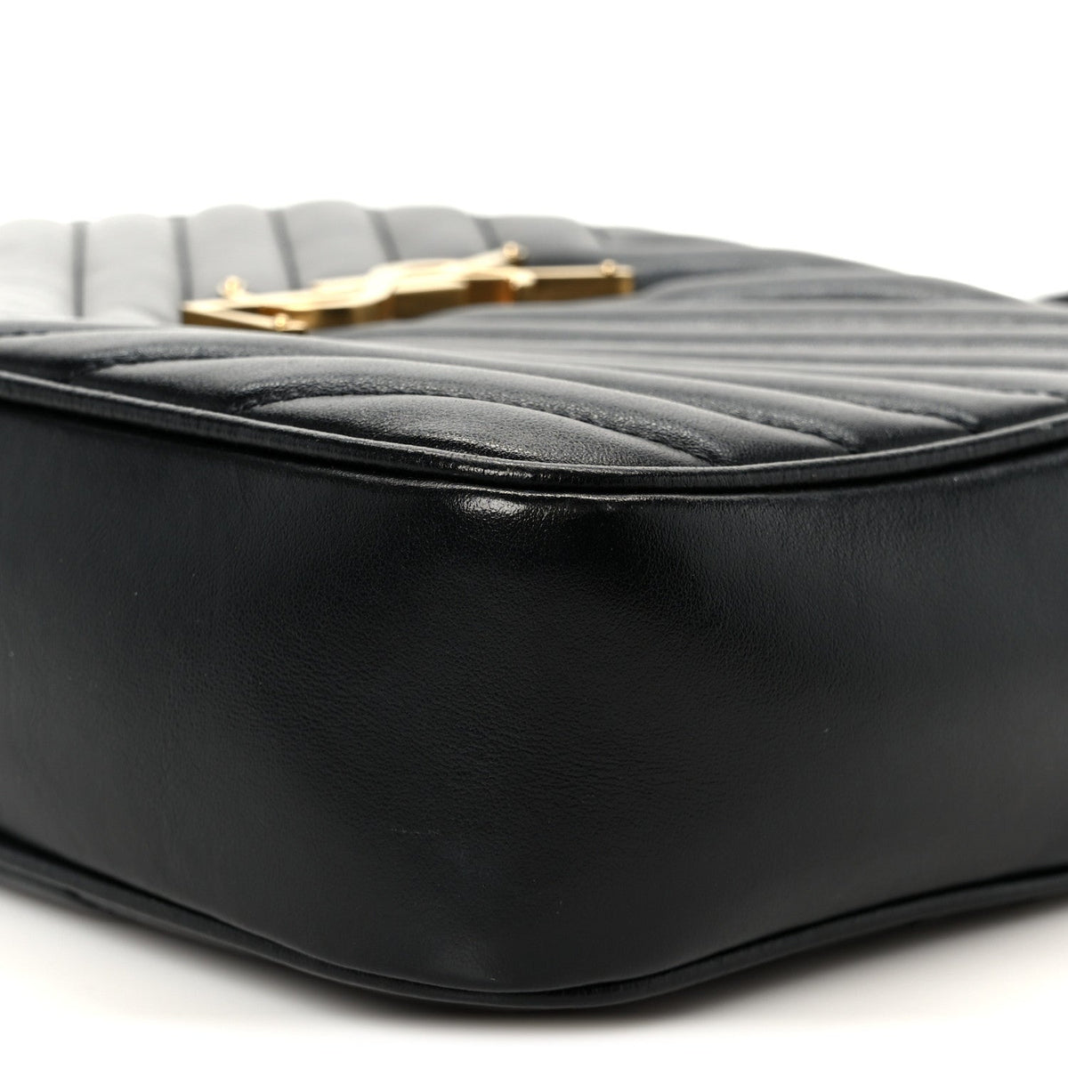 Calfskin Matelasse Monogram Lou Camera Bag Black