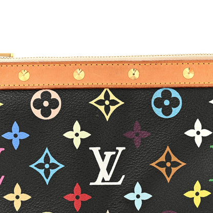 Monogram Multicolor Pochette Accessories Black