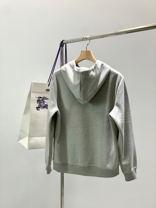 Burberry 25 Hooded Sweatshirt Gray Cotton