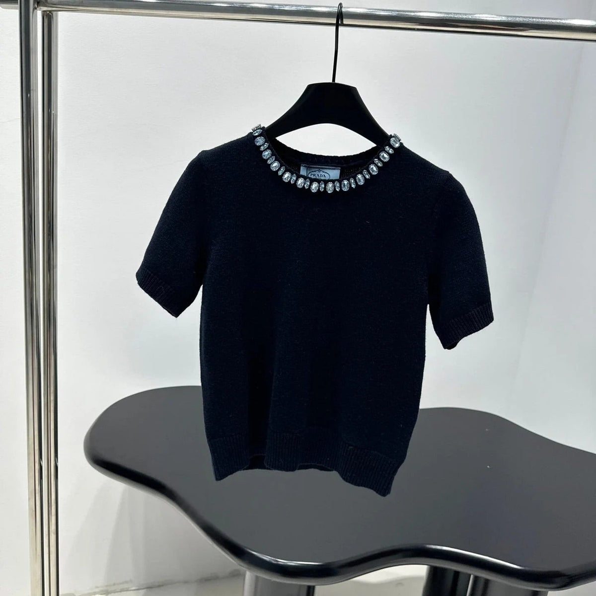 PRADA 25S BEADED CREW NECK SWEATER 313